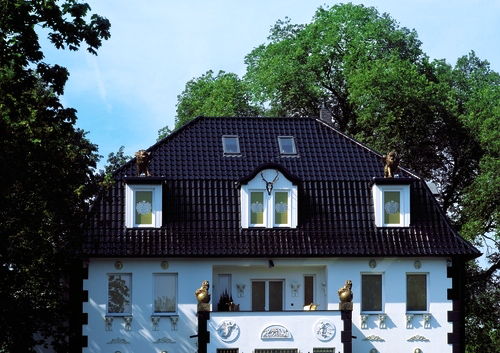 Керамическая черепица Creaton PREMION NUANCE mangan matt engobiert