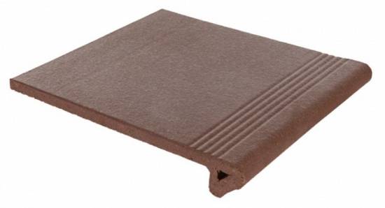 Клинкерная ступень фронтальная Rubi Brown Gres Tejo 300x340x50/15 мм